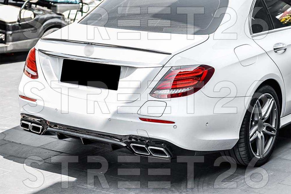 Difuzor Bara Spate Mercedes E-Class W213 Sedan (16-20) E63 Negru Crom