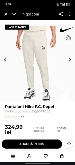 Pantaloni bărbați Nike F.C. Repel originali noi