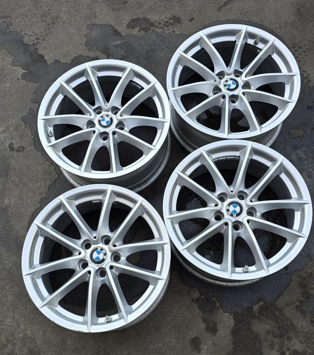 Set 4 jante aluminiu originale BMW-17 țoli 5x112 + senzori