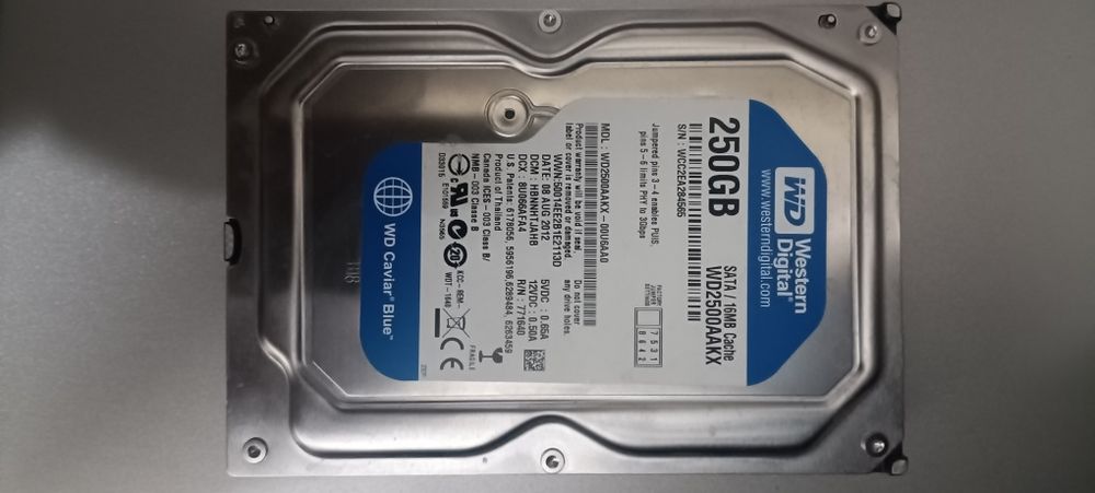 HDD 250 в хорошем состоянии