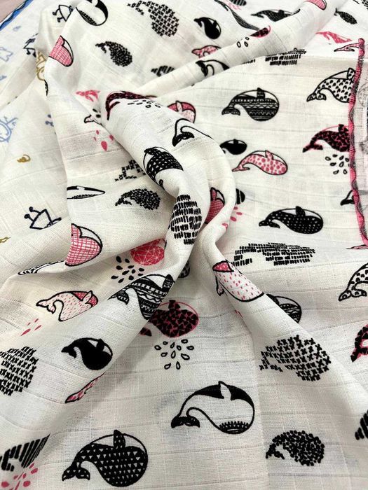 Муслиновые пеленки 100% эко хлопок.