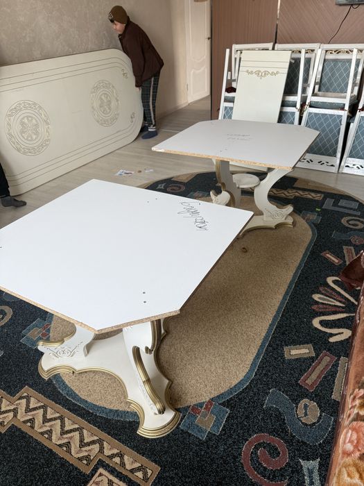 12 стульями вместно стол для кухни