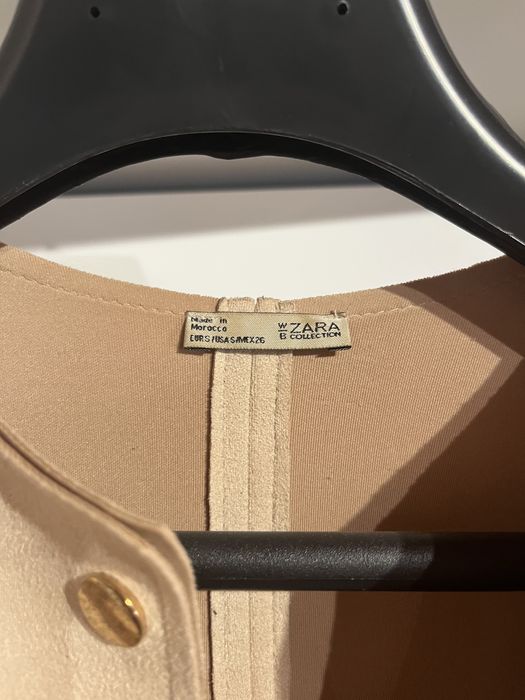 Palton Zara tip piele intoarsa