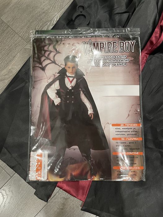 Костюм на вампир за 8 годишно дете