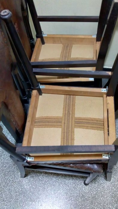 Столове за трапезария - тапицирани от масив