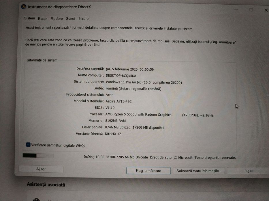 Laptop Acer Aspire 5