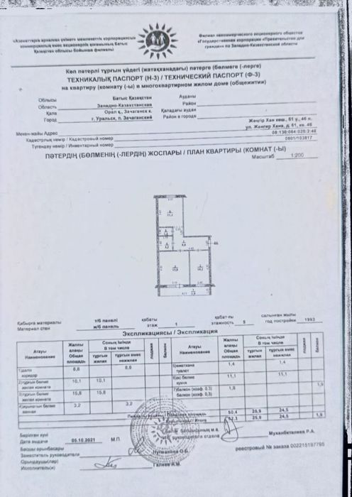 2 комнатная квартира