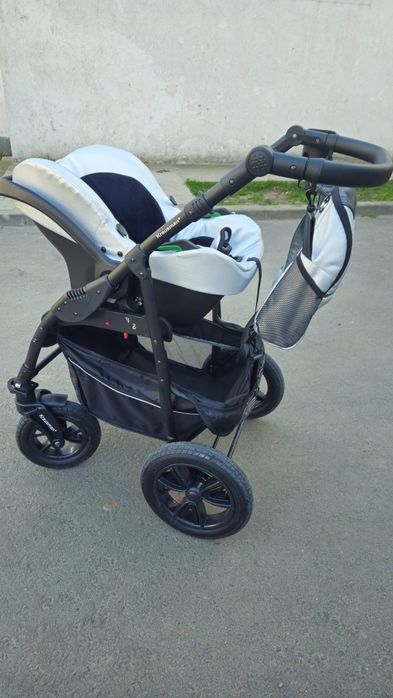 Vand căruț 3 in 1 Krausman Trend Pro Silver