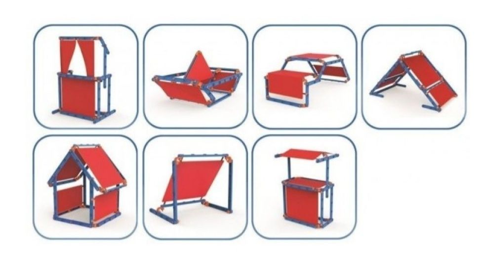 Casuța, cort,   barca ,taraba de jucarie total 8 forme