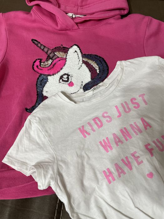 Сет H&M 2 суичера и тениска 122-128см