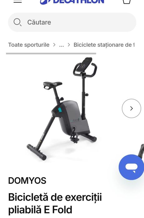 Bicicleta pliabila fitness exerciții