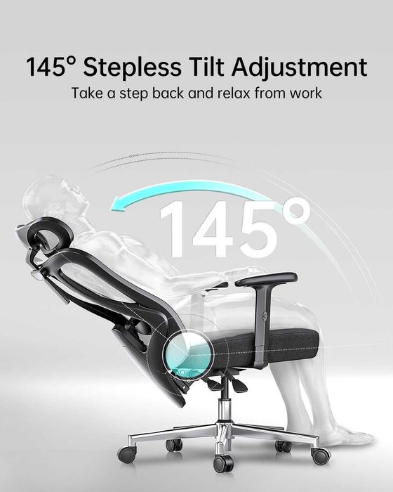 НОВ - Hbada P3 Ergonomic Office Chair – Офис стол с 2D лумбална опора, регулируем подглавник и подлакътници