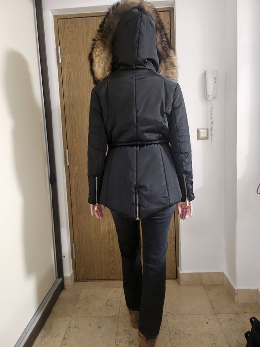 Geaca  Roberta Biagi cu guler blana naturala