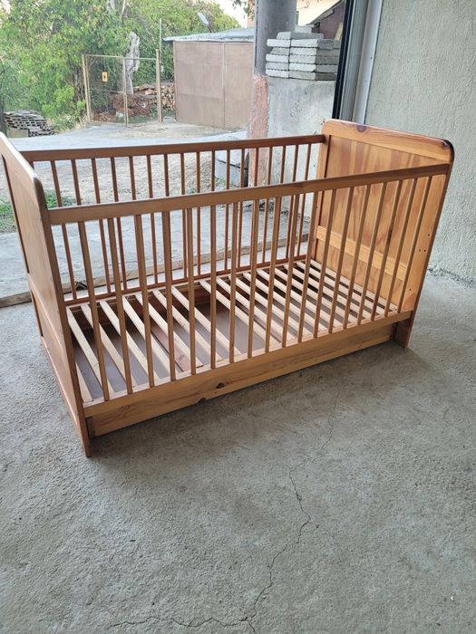 Детска кошара естествено дърво