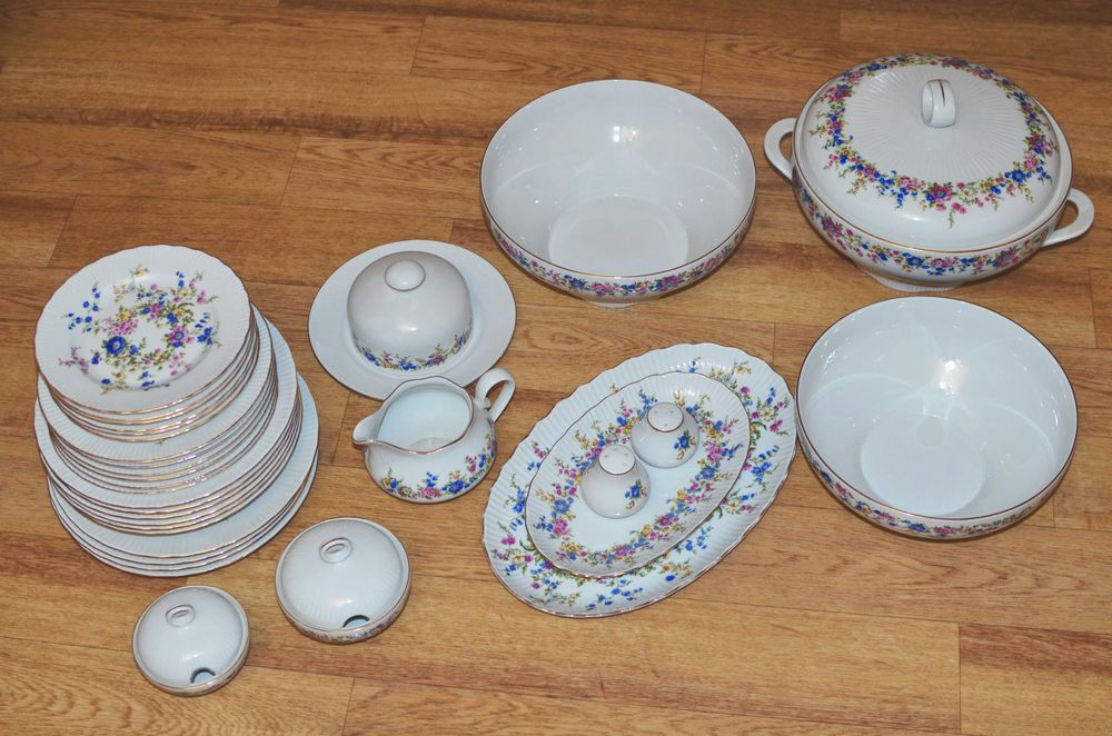 Сервиз столовый немецкий Германия ГДР Nemis stol servizi GDR Germaniya