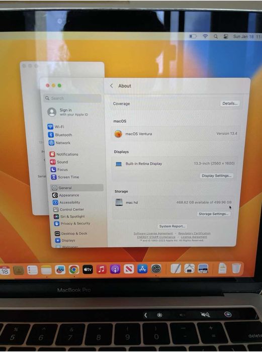 Macbook Pro Ideal Holatda| 512GB | Sensorli Touchbar