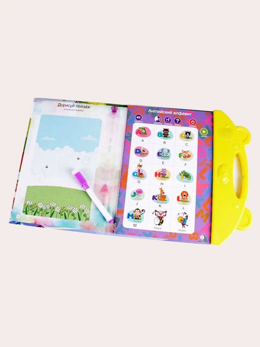 Русскоязычная + Англ  и обучающая книга для детей, говорящая книжка