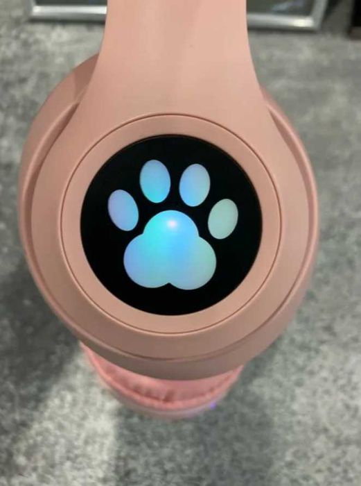 Слушалки безжични над главата светещи детски слушалки с микрофон