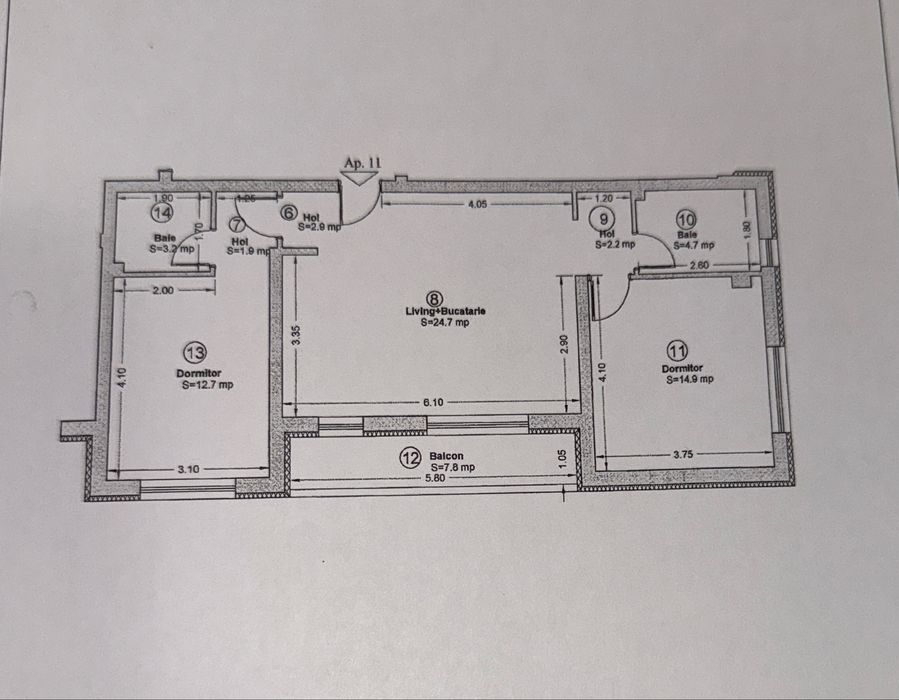 Apartament 3 camere Giroc