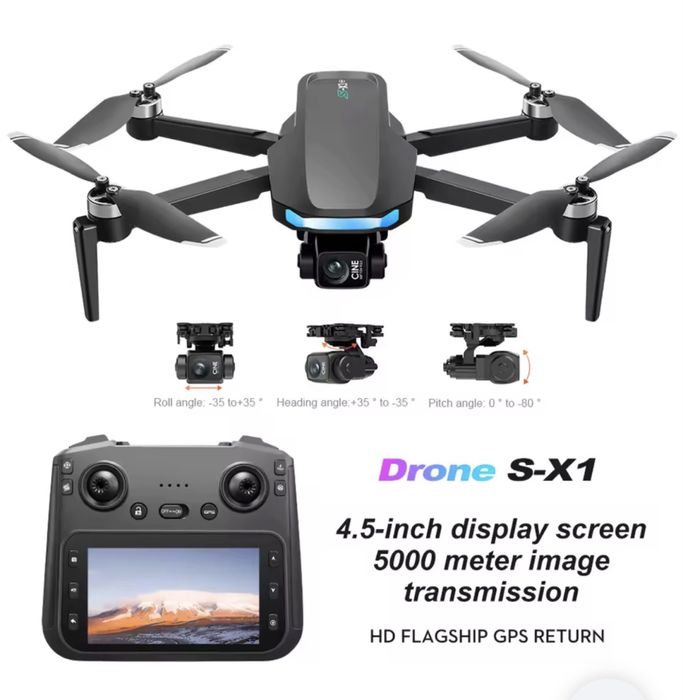 Дрон s x1 - 4K, DJI RC-N1C, 4K,