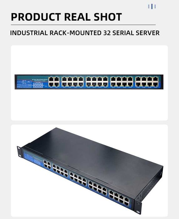 ZLAN5W12 сериен порт сървър – 32-портов Modbus gateway