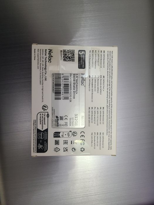 Новый ssd на 512 гб