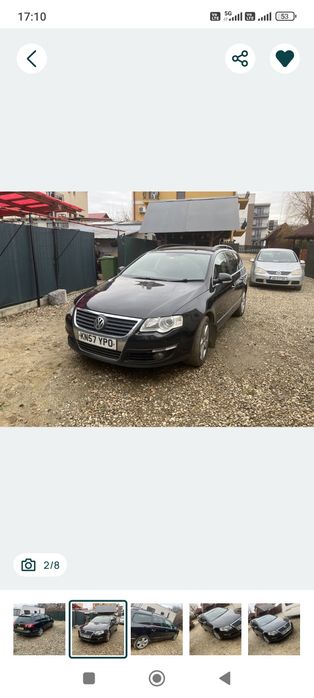 Dezmembrez Volkswagen Passat B6 2.0 tdi BMR 170 cp manual LC9X negru