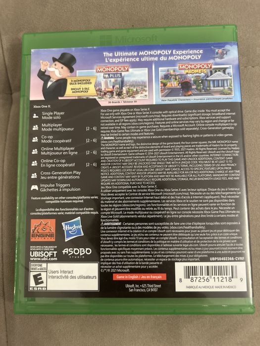 Joc xbox 2 in 1 - monopoly madness si monopoly plus