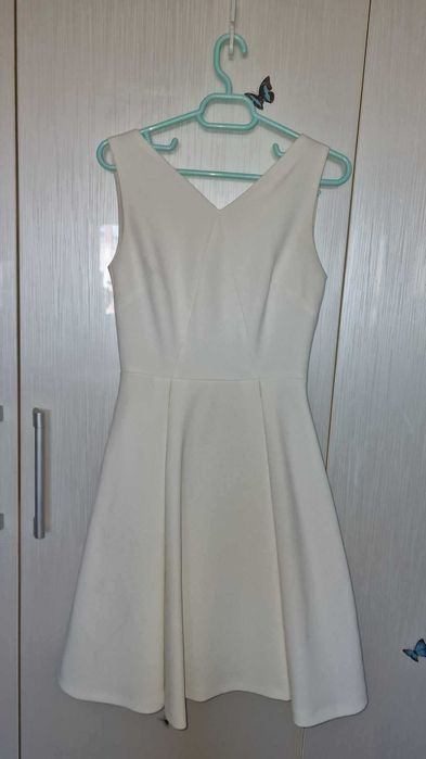 Rochie eleganta (cred) alba/crem