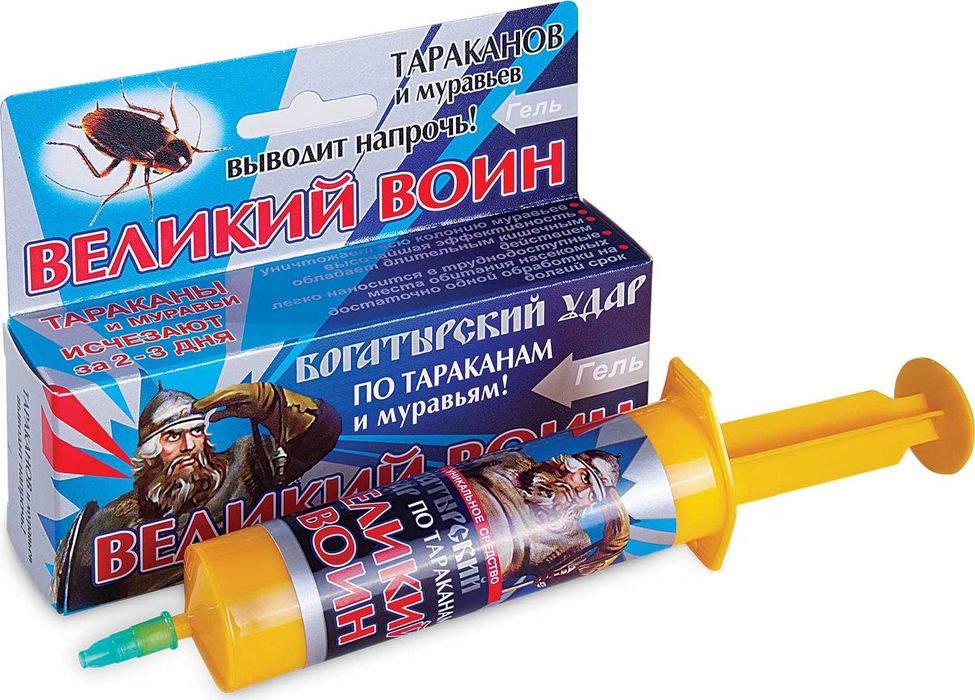Сифатли Таракан дори - шприц гель от тараканов Великий Воин