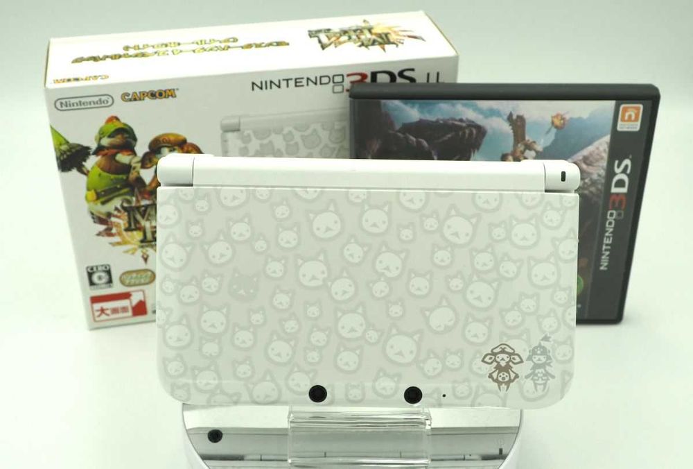 3DS XL Monster Hunter 4 Airou White Collector's Edition– Modată, 128GB