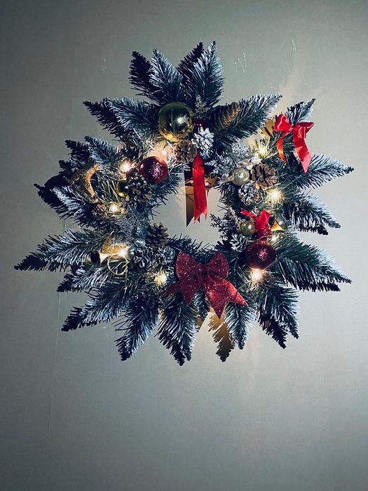 Новогодний венок. Подсвечник