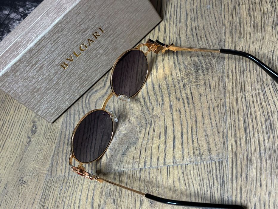 Ochelari de Soare Bvlgari Serpenti Gold / Round – Noi cu Cutie