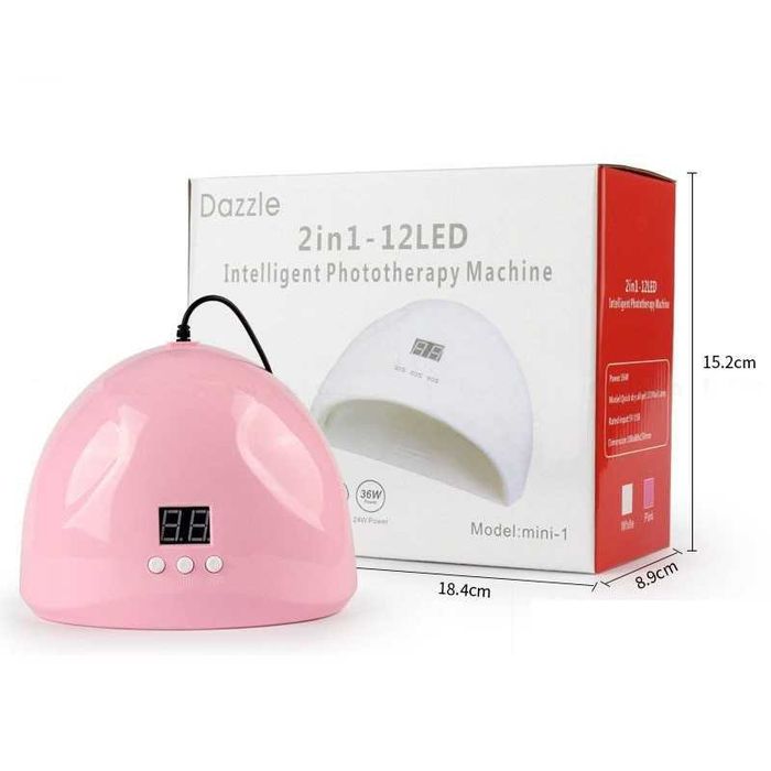 UV и LED лампа/ печка за маникюр SUN Dazzle 36W