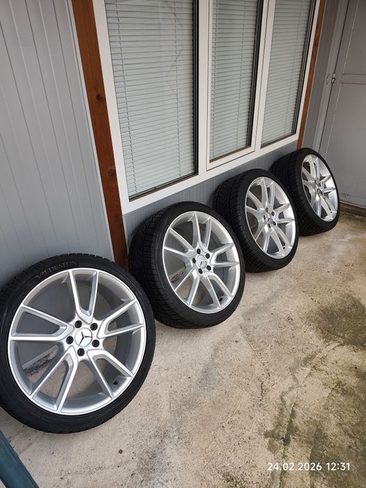 20/5/112-МЕРЦЕДЕС Ц и Е класа,с добри ЗИМНИ гуми -255/35/20-перфектни