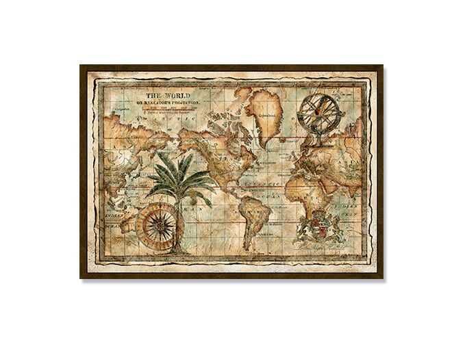 Tablou Harta Lumii nou, ambalat
