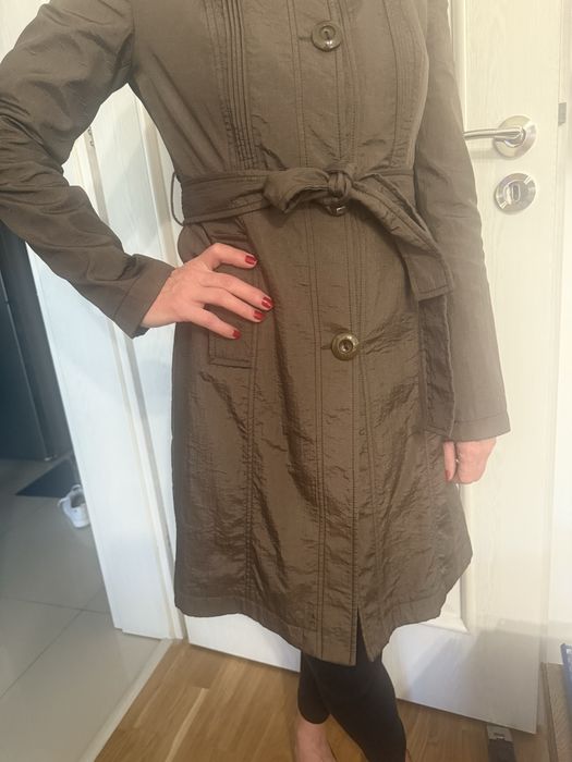 Trench Poema kaki metalizat