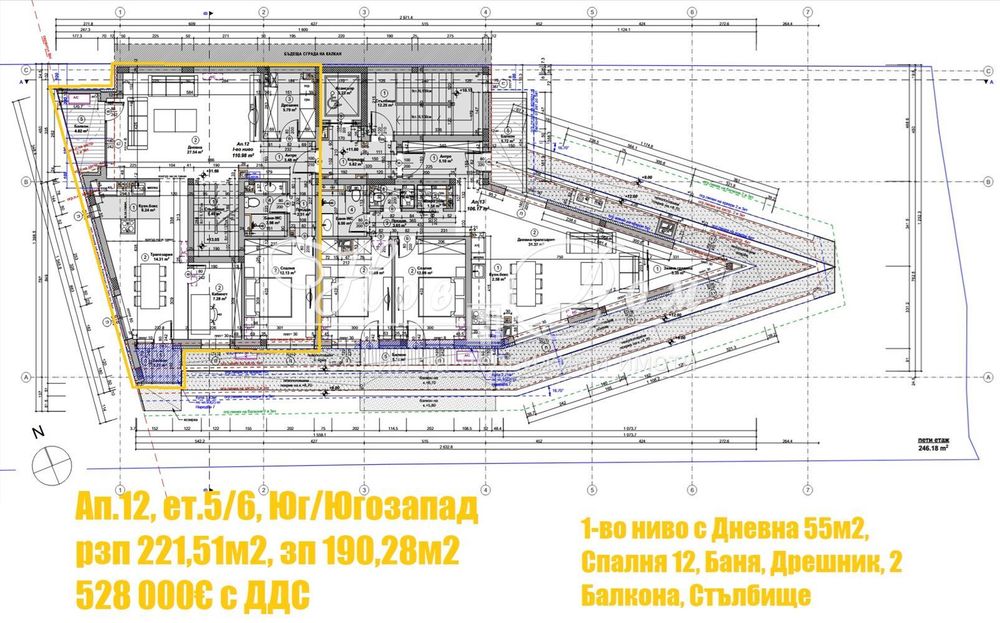 Продава се Четиристаен апартамент в София, Витоша - 222 кв.м за 2379 €/кв.м - Снимка #5