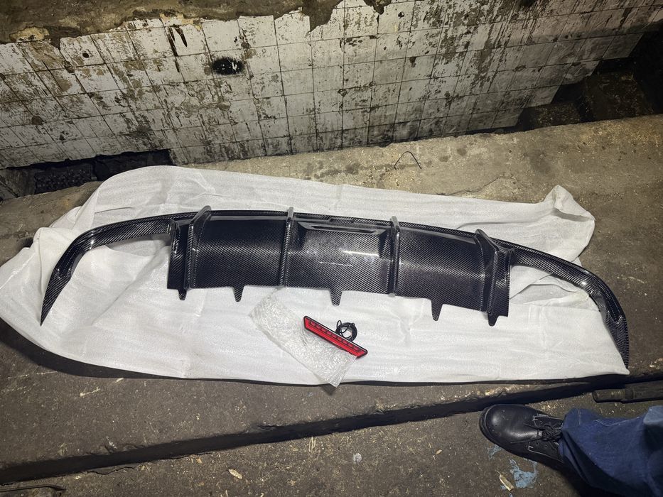 Карбонов заден дефузер audi A6 S6 C7.5 16 до 18та