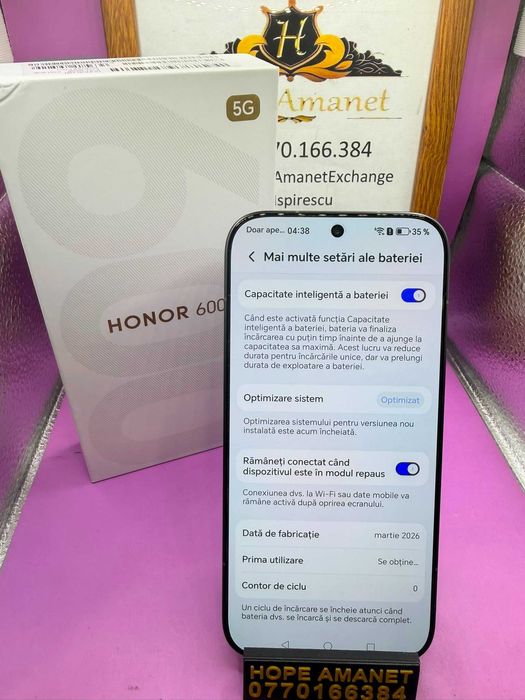 HOPE AMANET P2-Honor 600 desigilat de proba 256 GB/8 RAM
