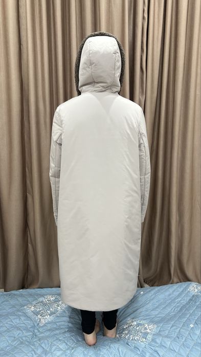 зимний пуховик, тедди воротник