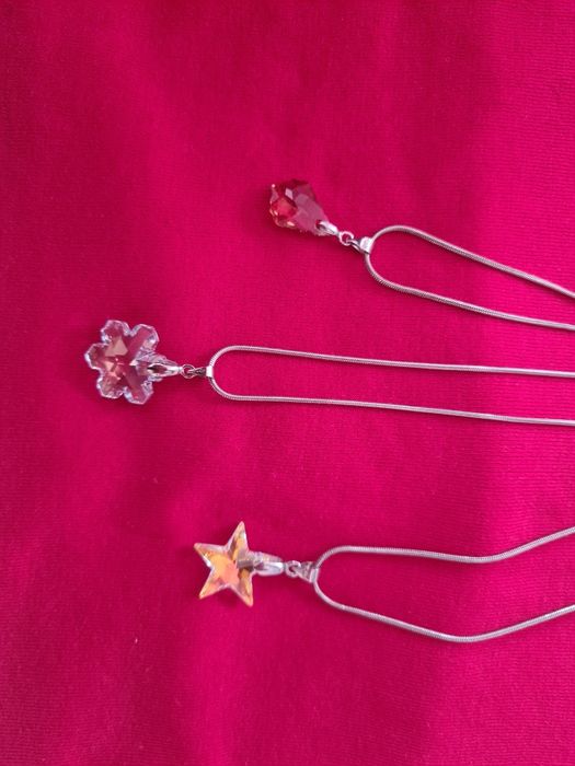 Сребърно Колие с Кристали Сваровски