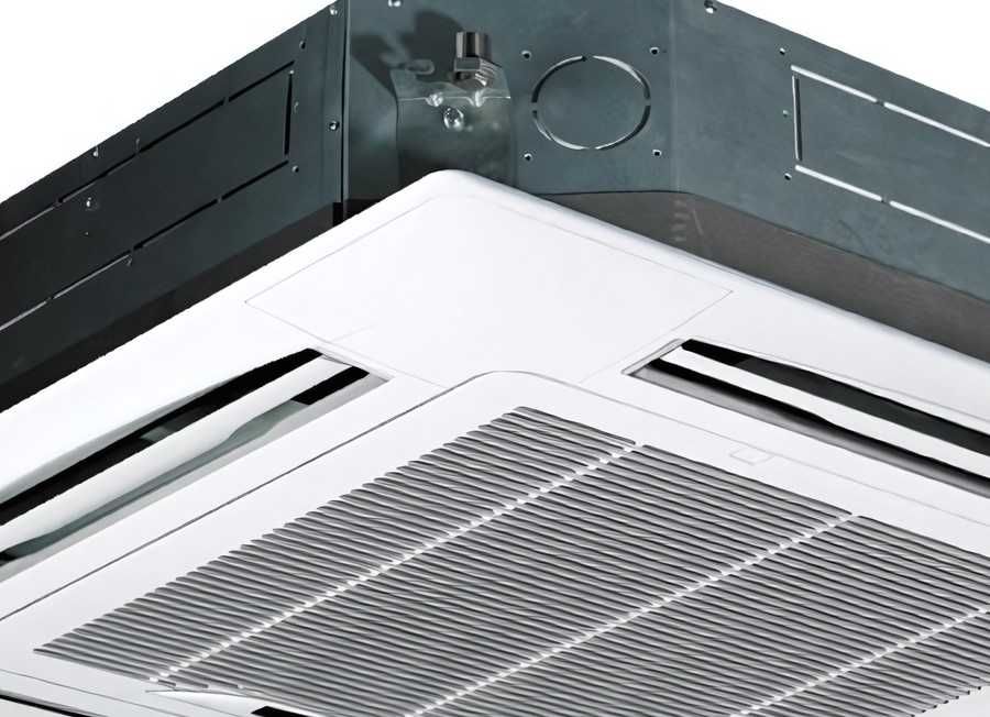 Кассетный 4х трубный фанкойл Kentatsu.  Д/у пульт в комплекте.