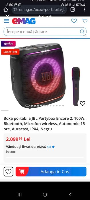 Boxă jbl  merge foarte bine