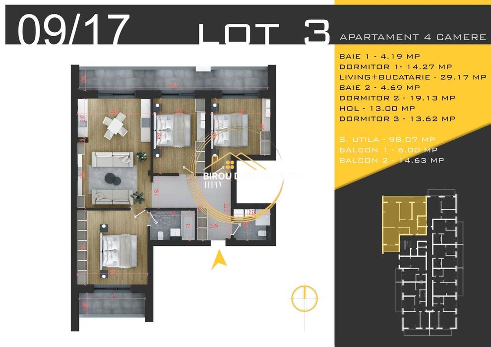 Promo decomandat Mare Terasa Vedere libera Titan Pallady Ikea Metrou