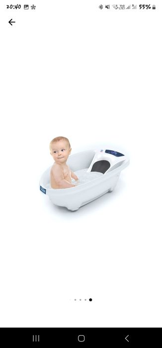 cadita beblusi cu termometru si cantar 0-2 ani