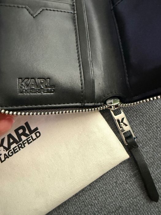 Чисто ново протмоне от естествена кожа Karl lagerfeld
