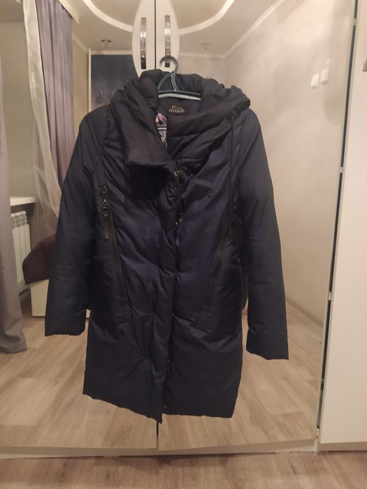 Женский пуховик синий цвет