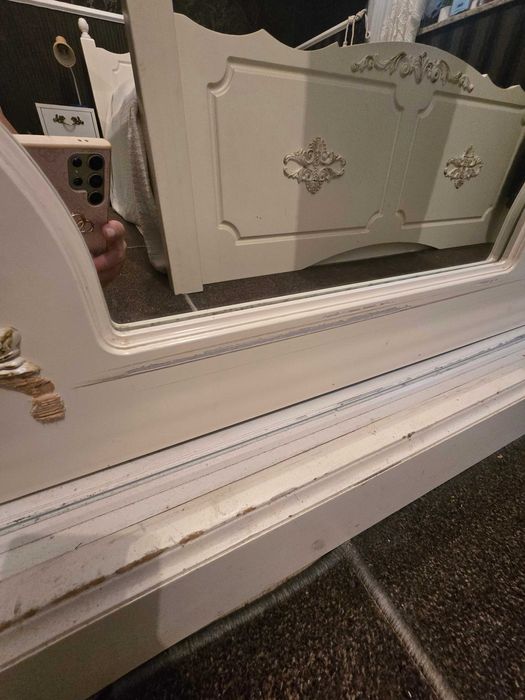 Гардероб старинен винтидж двукрилен с плъзгащи врати