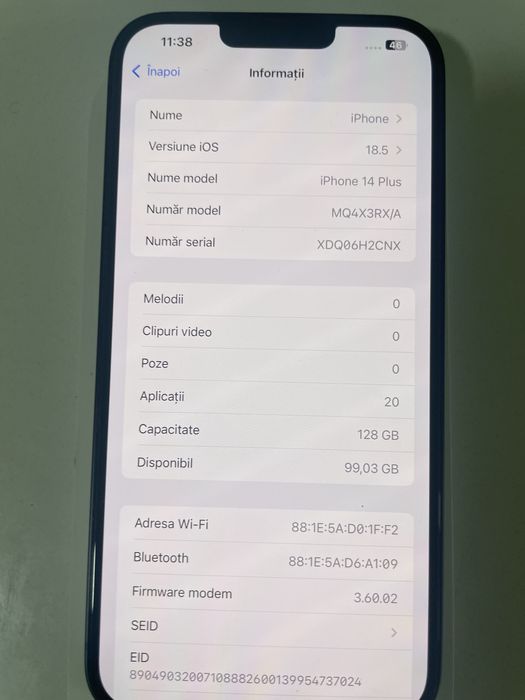 Iphone 14 plus impecabil